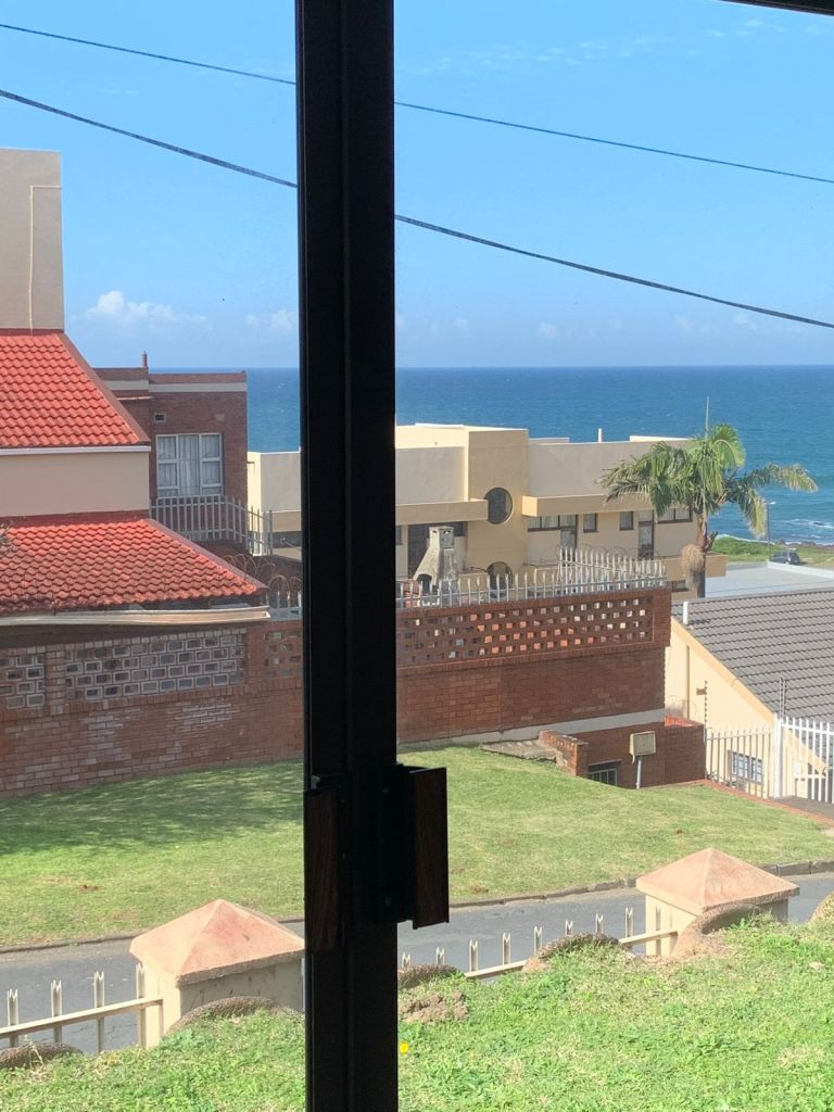 Mardiek beach house view from living room glass door
